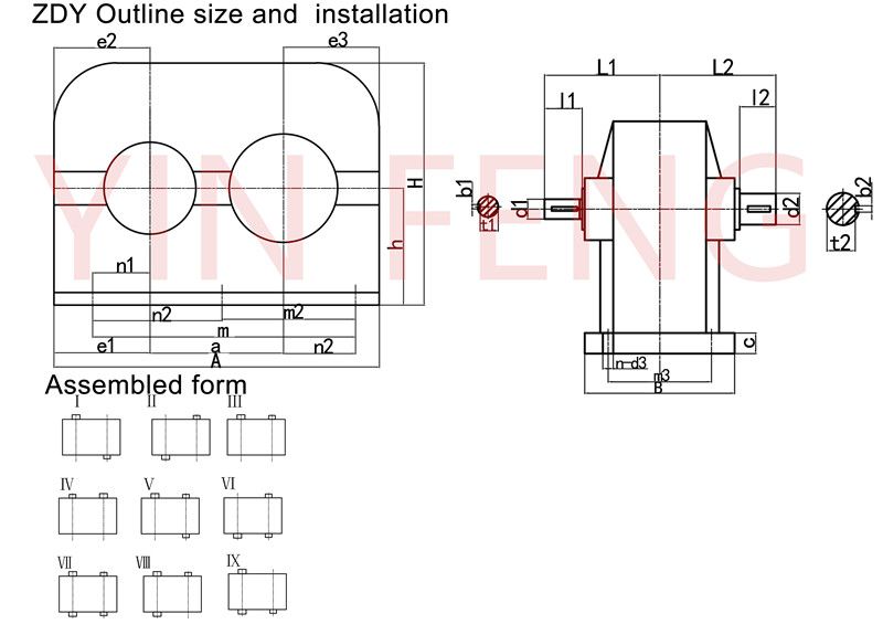 ZDY Hardened Cylindrical Gear Reducer/Gearbox