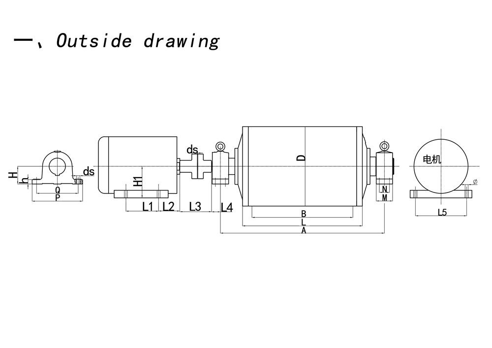 YZW Type Build-out Motorized Drum